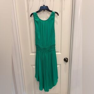 Naked Zebra kelly green Sleeveless Midi Dress